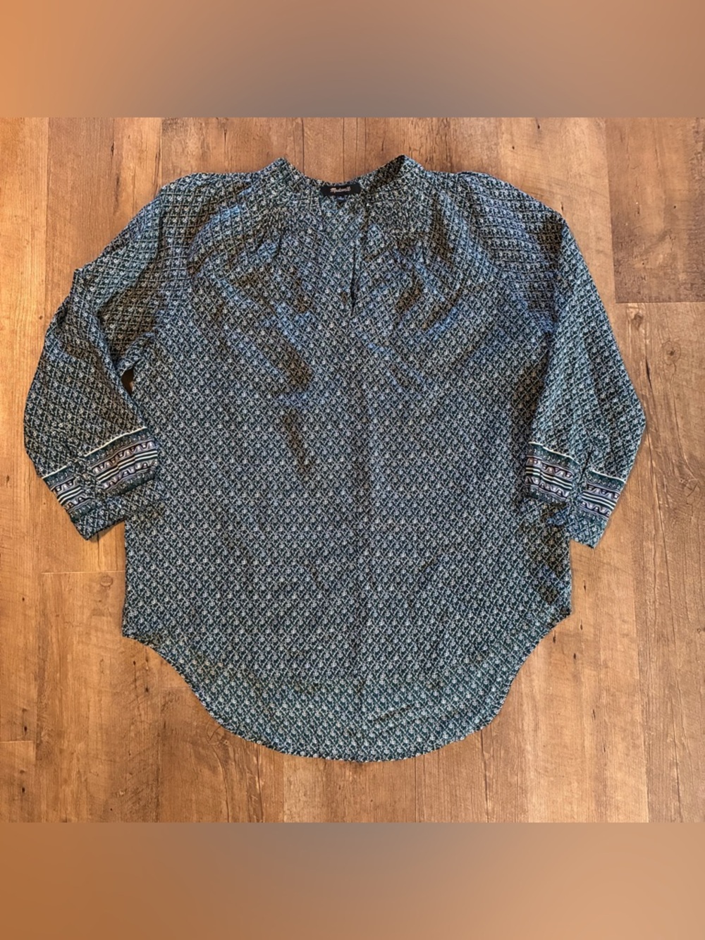 Madewell Silk Bohemian Memory Flowy Hi Low Top